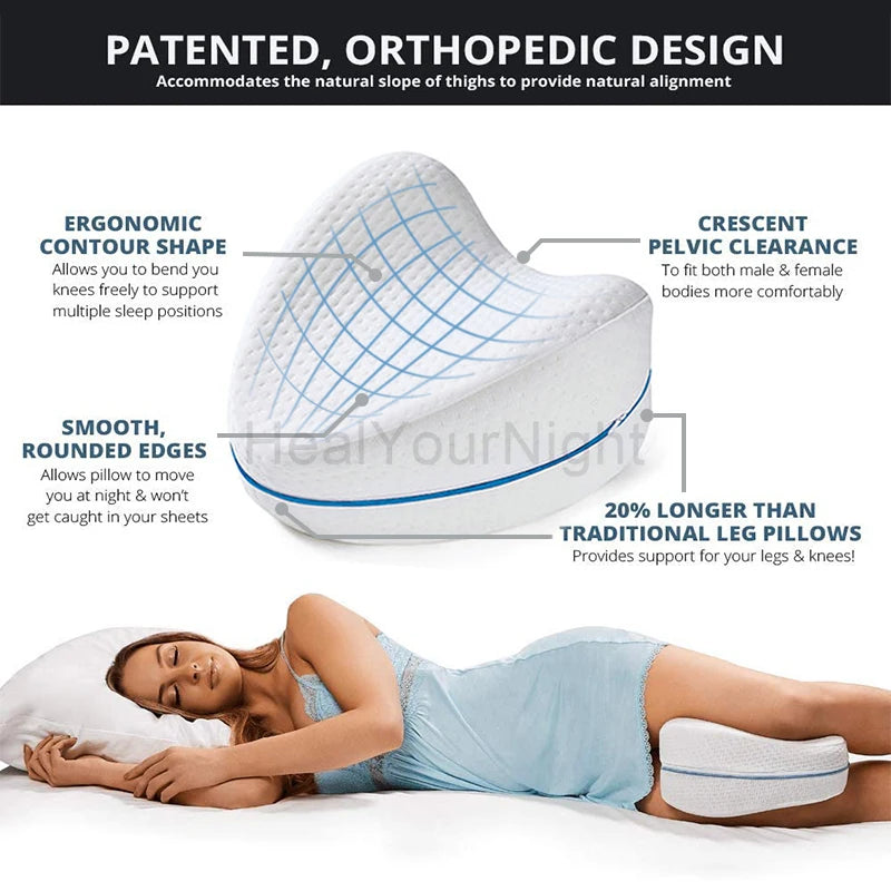 Almofada ortopédica de algodão para alívio de dor nas costas, quadril, corpo e articulação