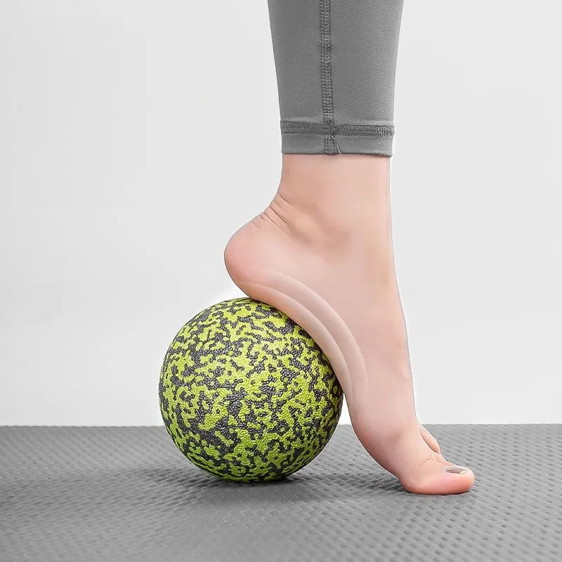Conjunto de bolas yoga para exercícios e massagem na coluna e nos pés